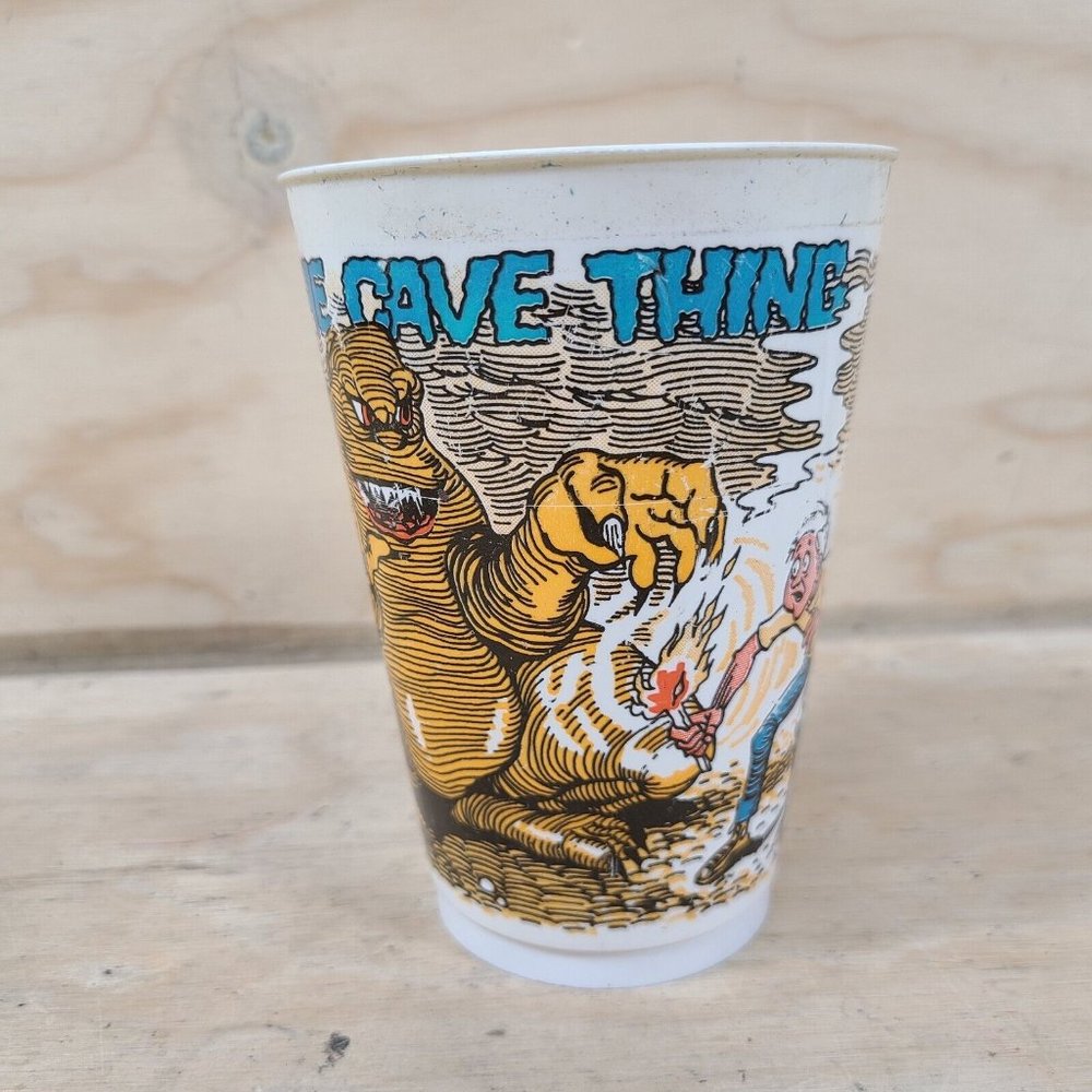 Vintage 7-11‎ CUP Slurpees.. The Cave Thing - Chip to Rim